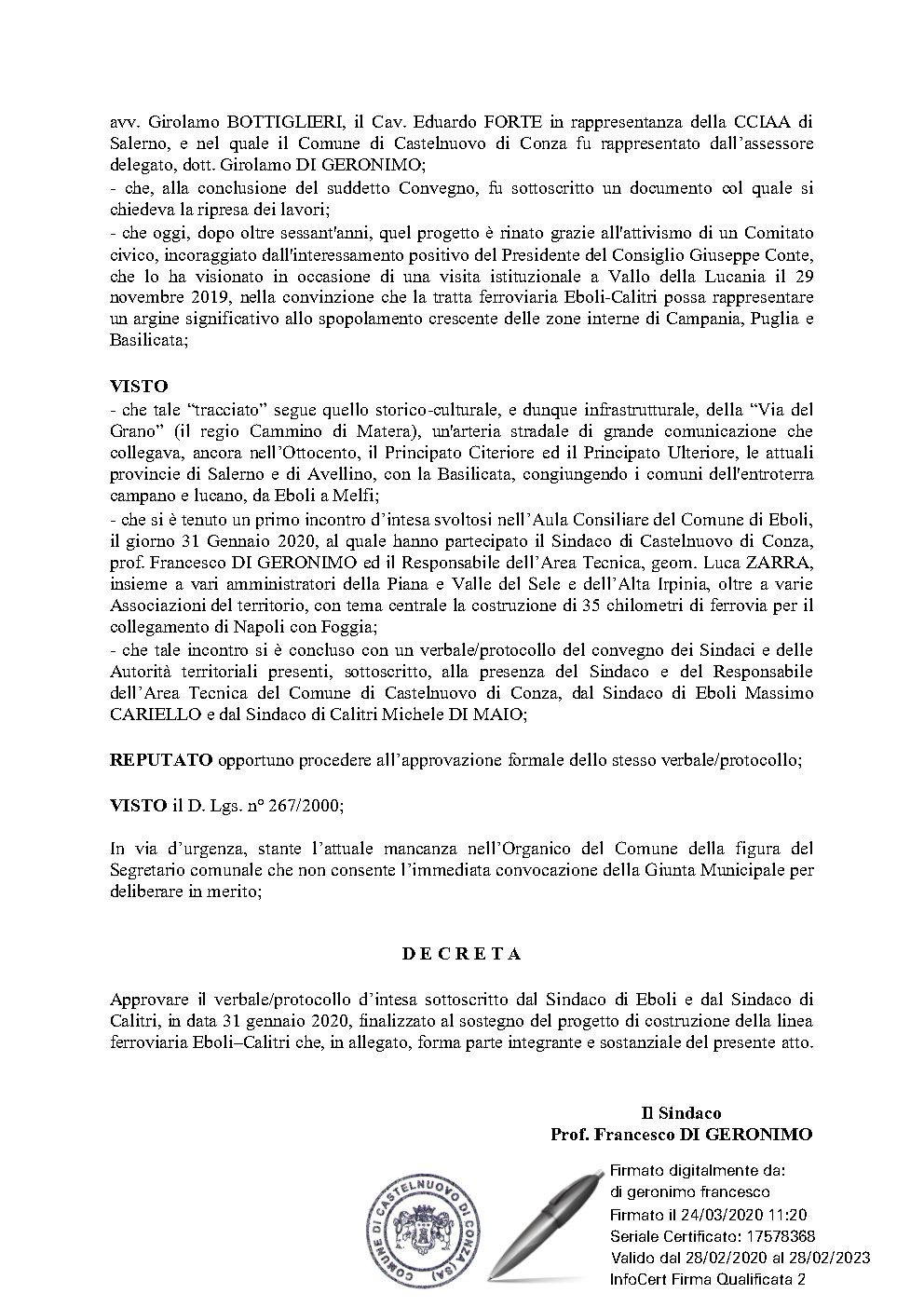 DECRETO DECRETO